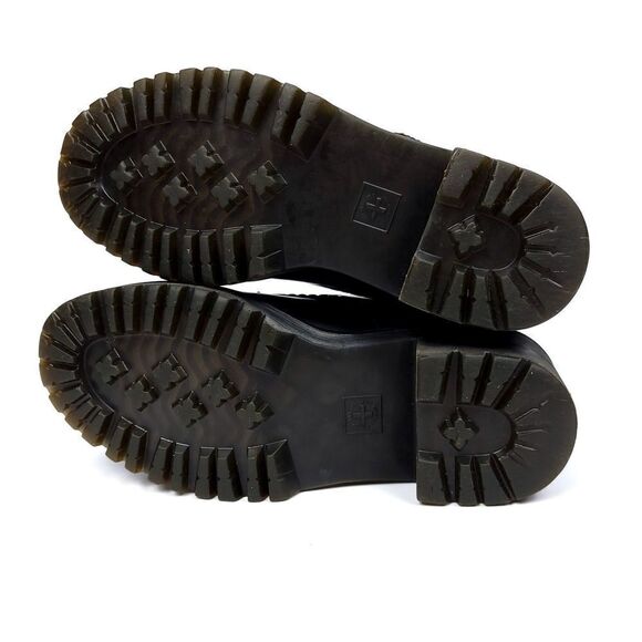 Dr. Martens Urban Outfitters Leona Chunky Leather Lug Sole Platform Heel Boots 5 - Picture 5 of 8